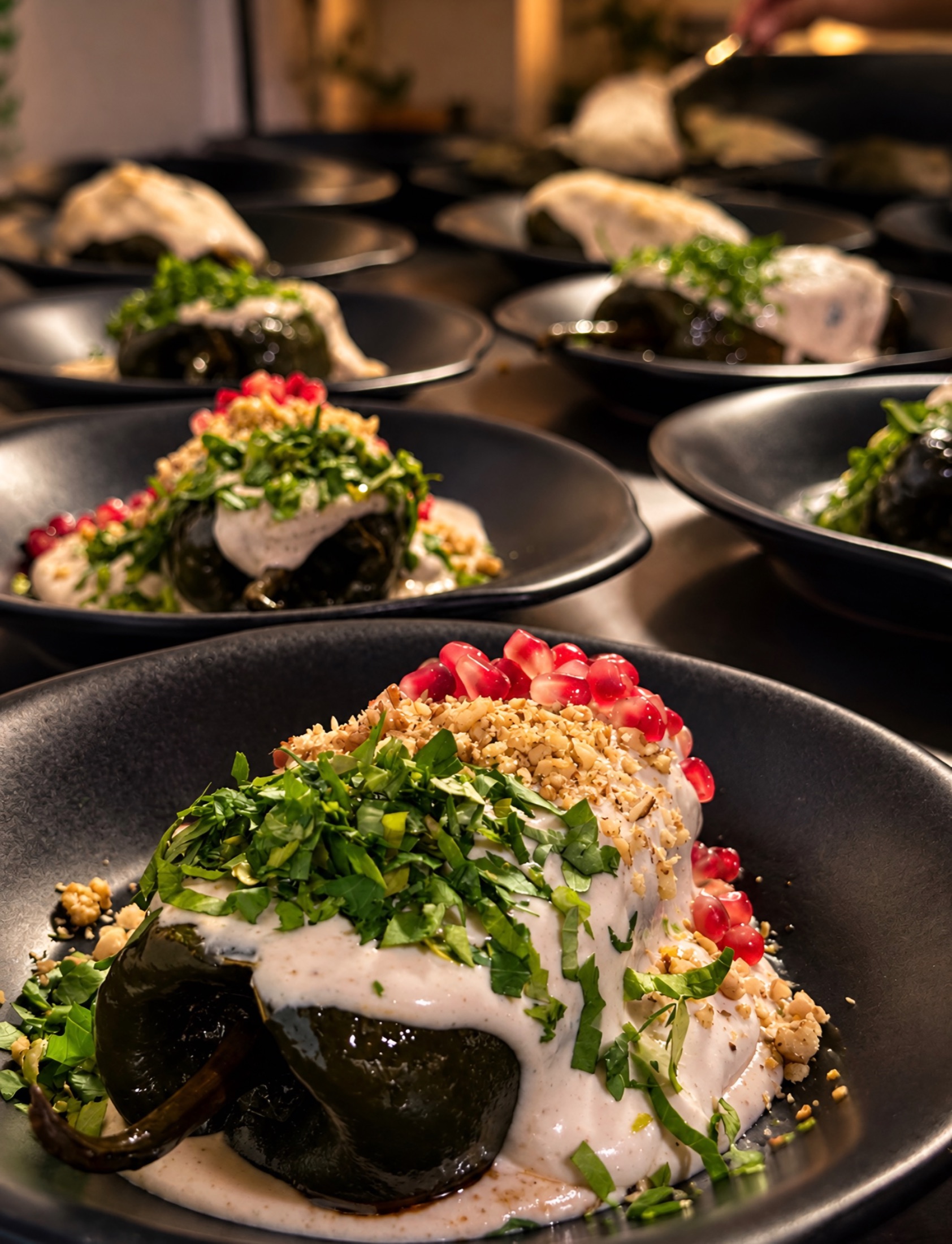 Presentación gastronómica preparada para el evento
